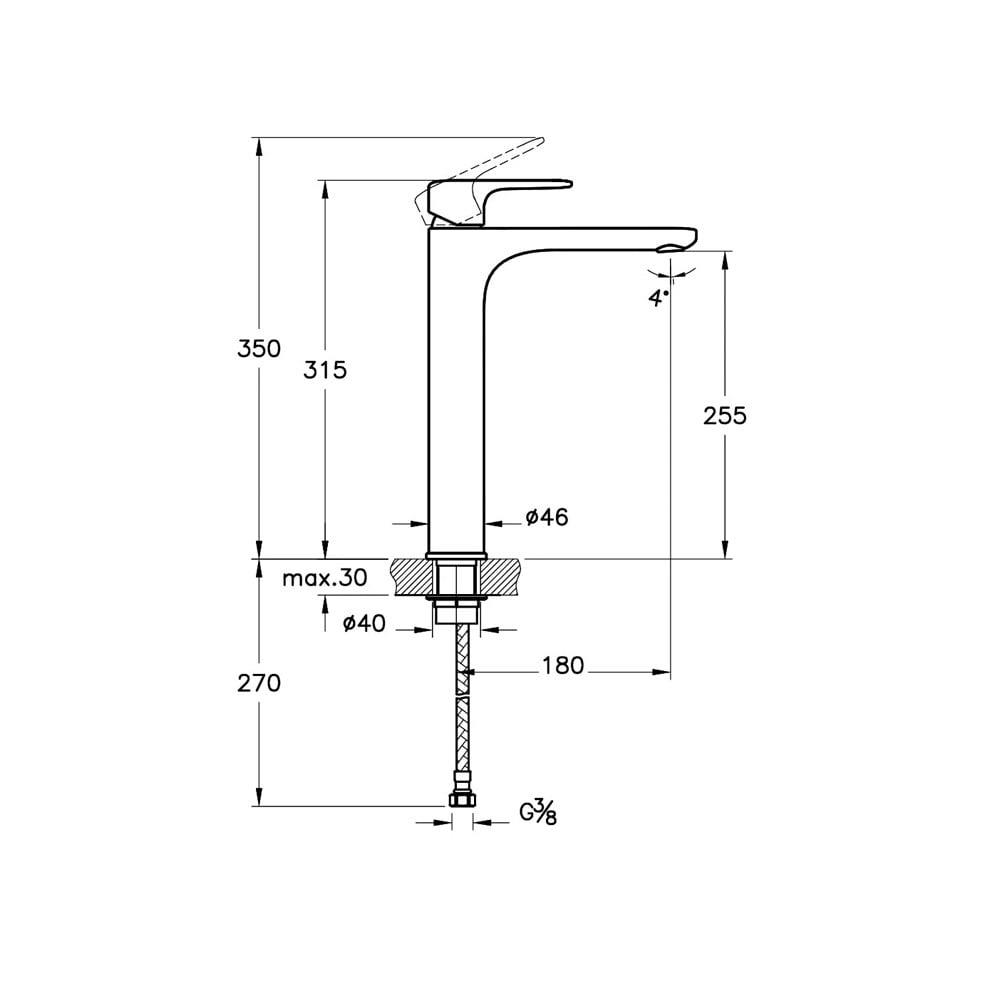 Vitra Root Round Lavabo Bataryası  (Çanak), Bakır - A4270726