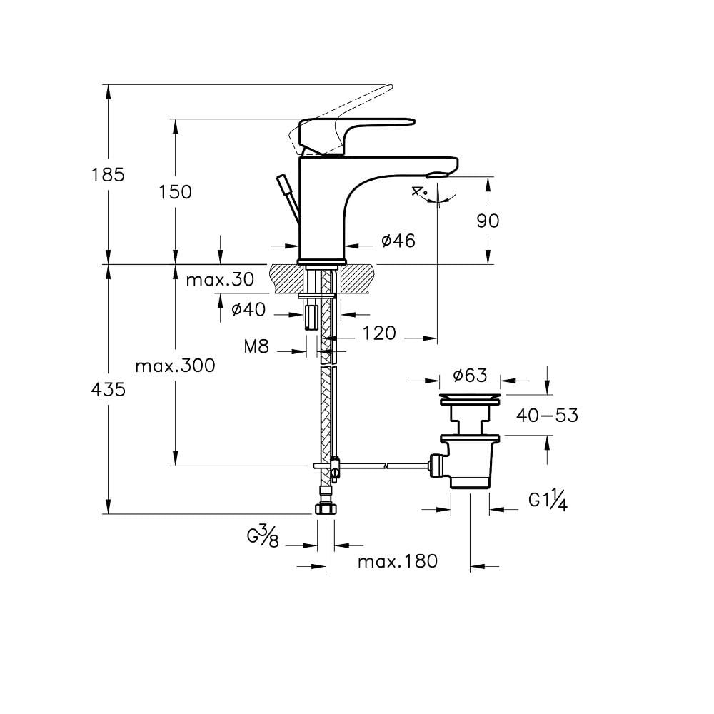 VitrA Root Round Lavabo Bataryası Sifon Kumandalı Soft Bakır A4272229 - A4272229