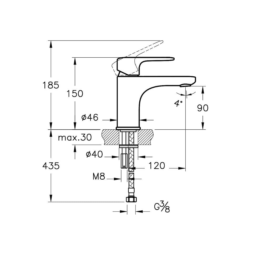 VitrA Root Round Lavabo Bataryası Soft Bakır A4270529 - A4270529
