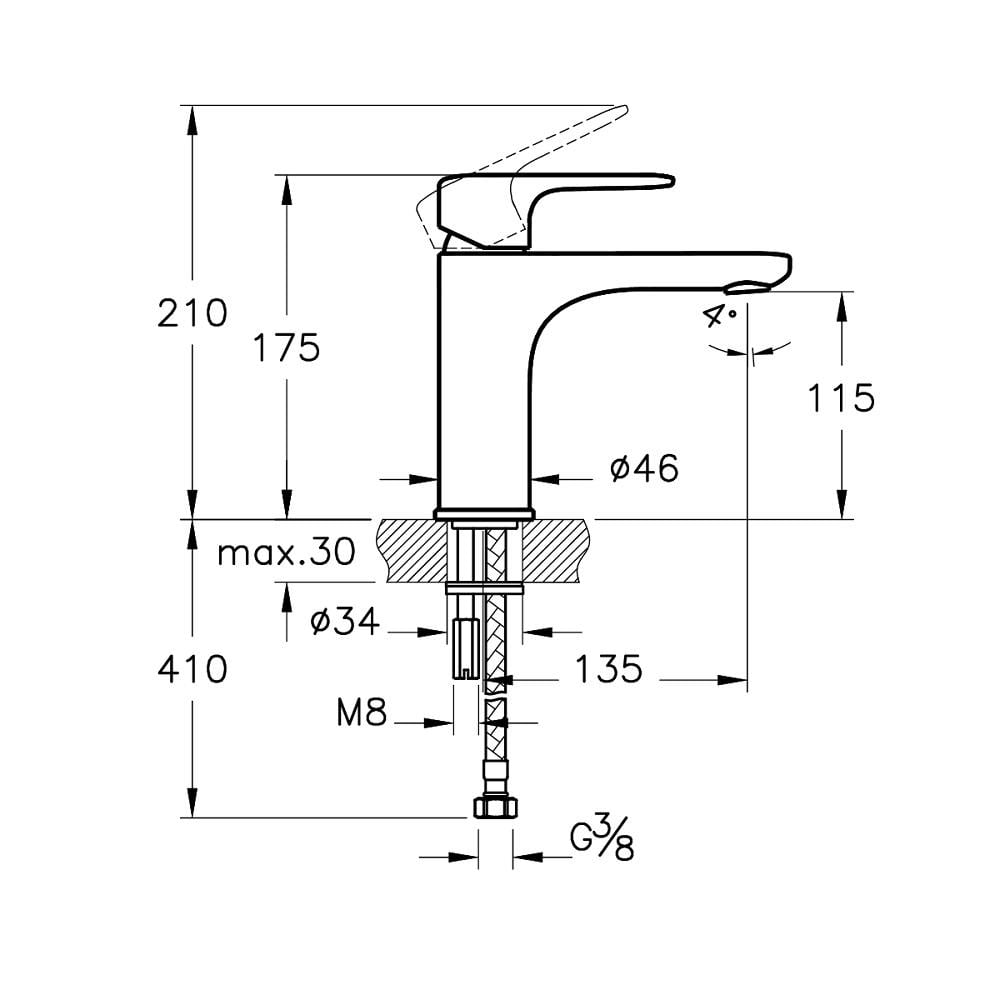 VitrA Root Round Yüksek Lavabo Bataryası Soft Bakır A4270629 - A4270629