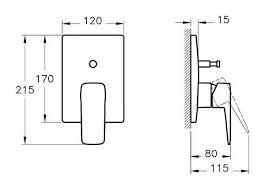 Vitra Root Square Ankastre Banyo Bataryası (Sıva Üstü Grubu), Mat Siyah - A4275236