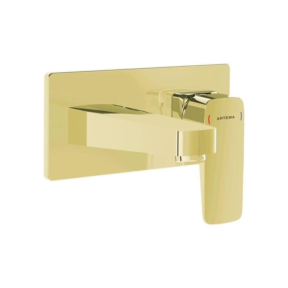 Vitra Root Square Ankastre Lavabo Bataryası (Sıva Üstü Grubu), Altın - A4273823