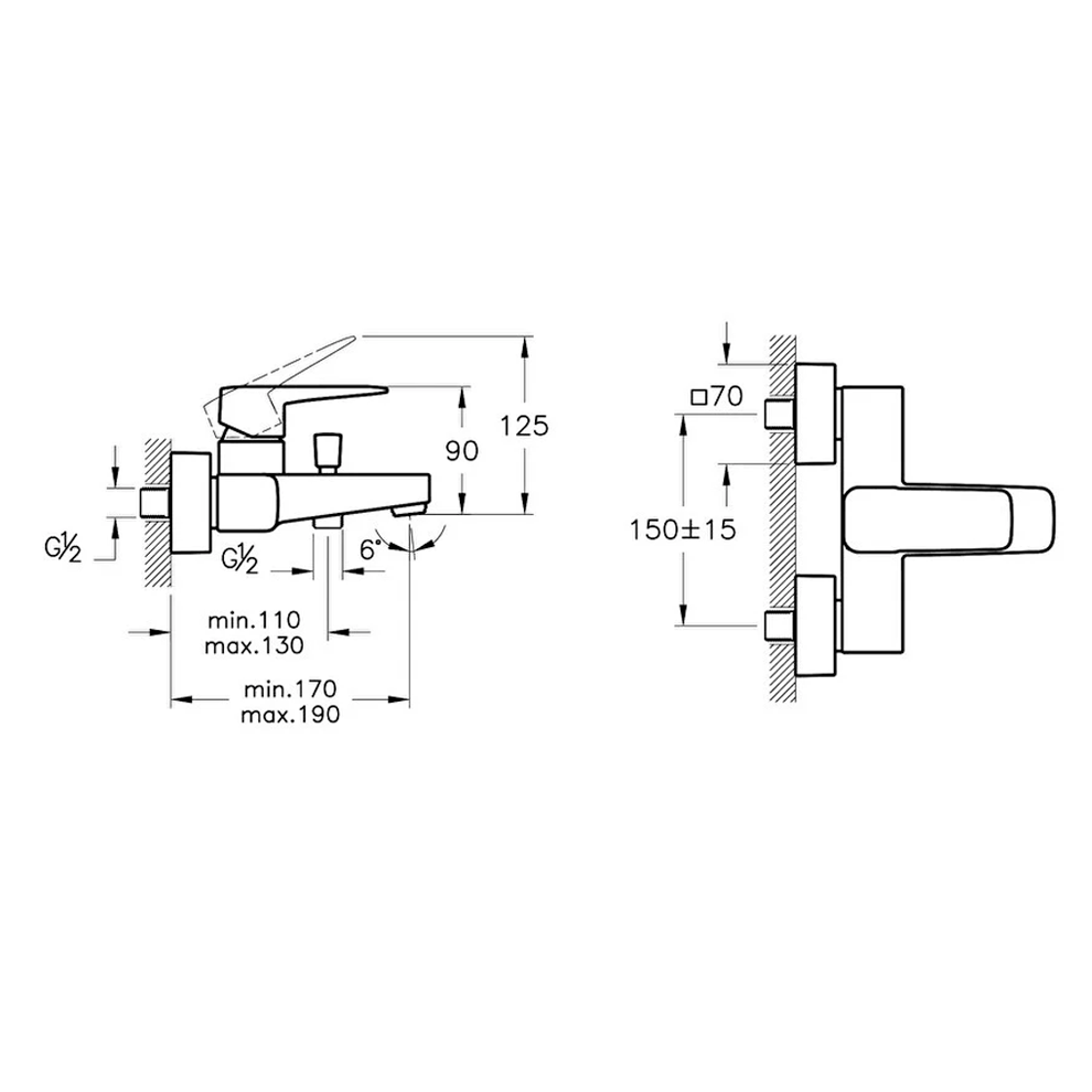 Vitra Root Square Blueco Banyo Bataryası , Mat Siyah - A4273736ENR