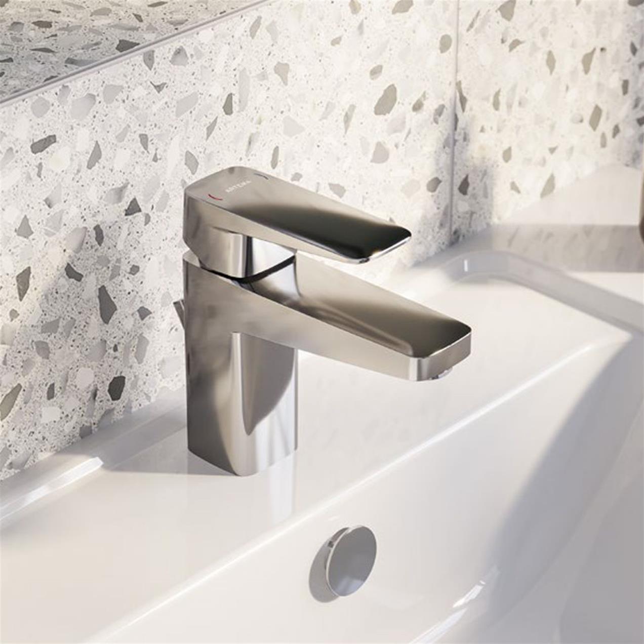 Vitra Root Square Blueco Lavabo Bataryası , Krom - A42732ENR