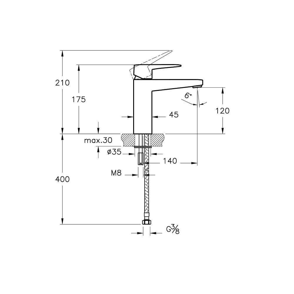 VitrA Root Square Yüksek Lavabo Bataryası Soft Altın A4273174 - A4273174
