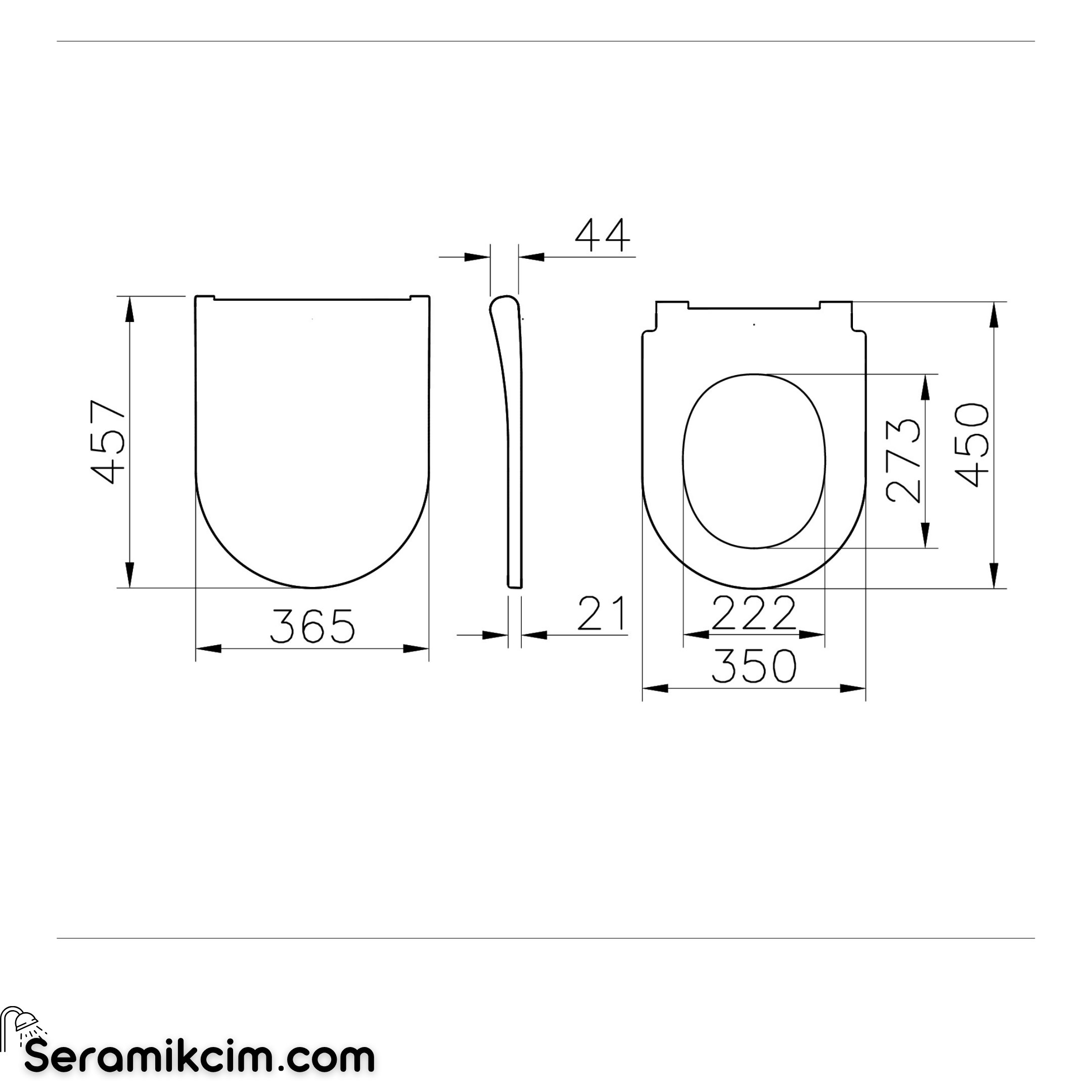Vitra Round Klozet Kapağı Slim Etekli Duroplast Üstten Sıkmalı Yavaş Kapanır Kolay Sök-Tak Metal Menteşeli Beyaz 231-003R009
