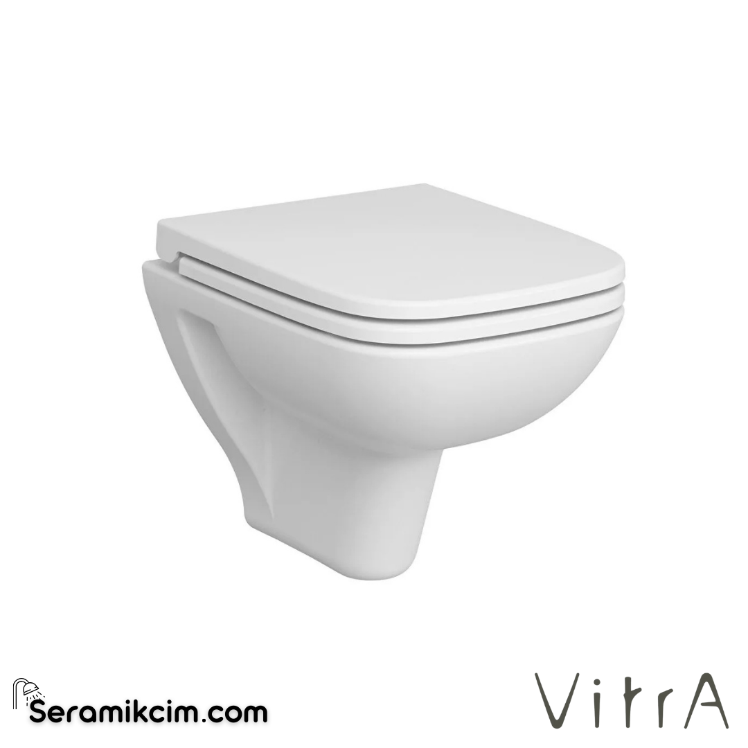 Vitra S20 Asma Klozet Kompakt, 48 Cm Taharet Borulu, Beyaz - 5505L003-0868