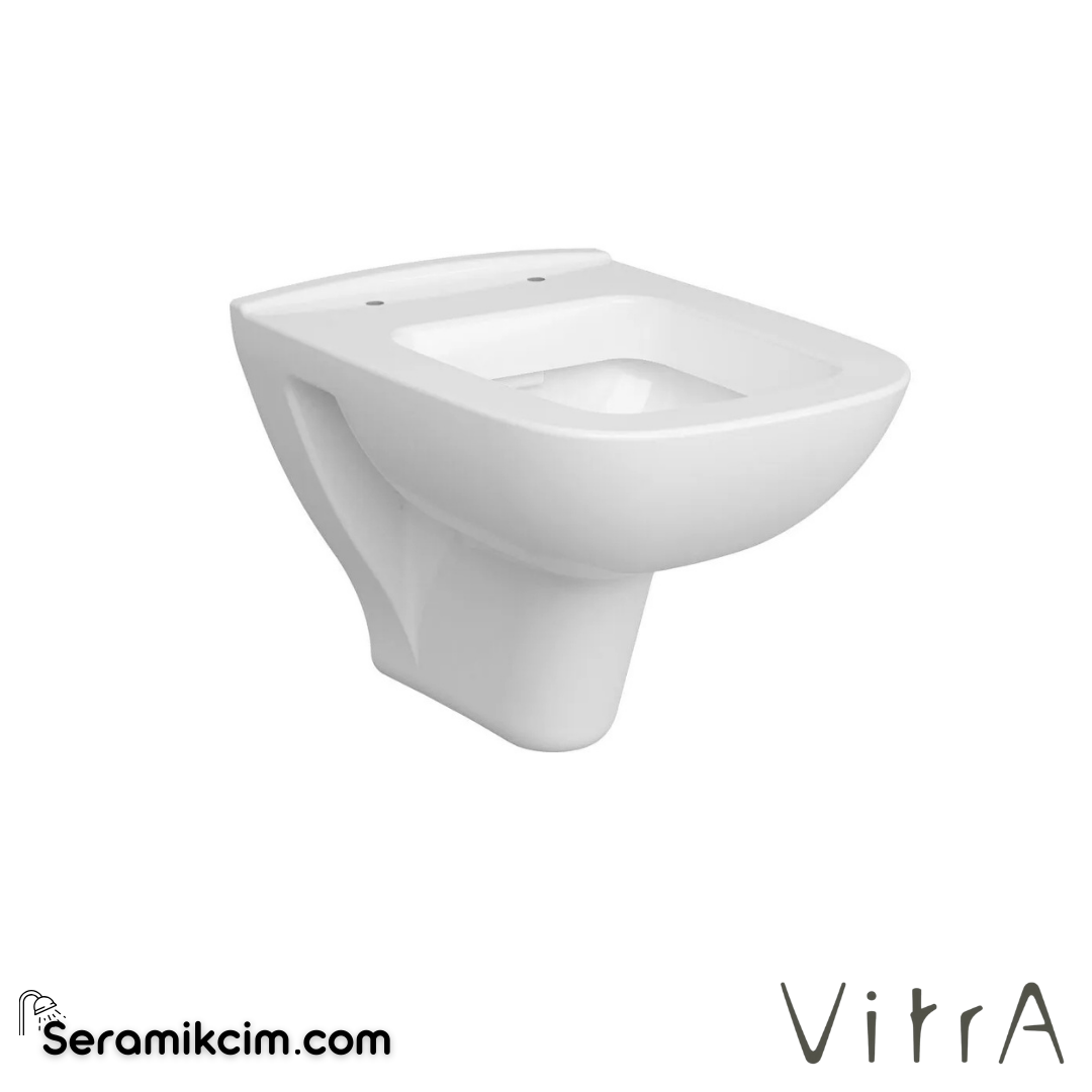 Vitra S20 Asma Klozet Kompakt, 48 Cm Taharet Borulu, Beyaz - 5505L003-0868