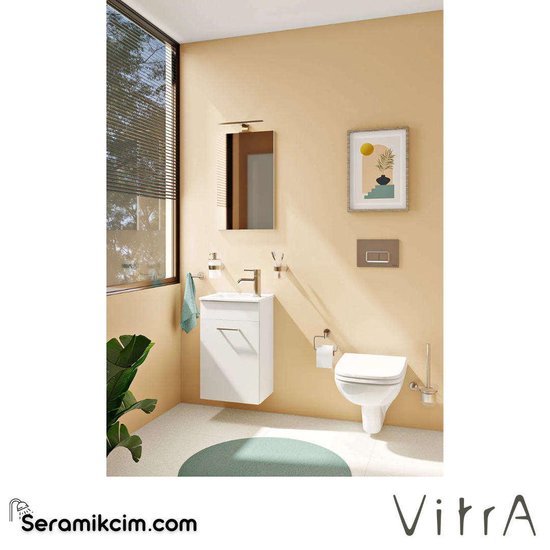 Vitra S20 Asma Klozet Kompakt, 48 Cm Taharet Borulu, Beyaz - 5505L003-0868