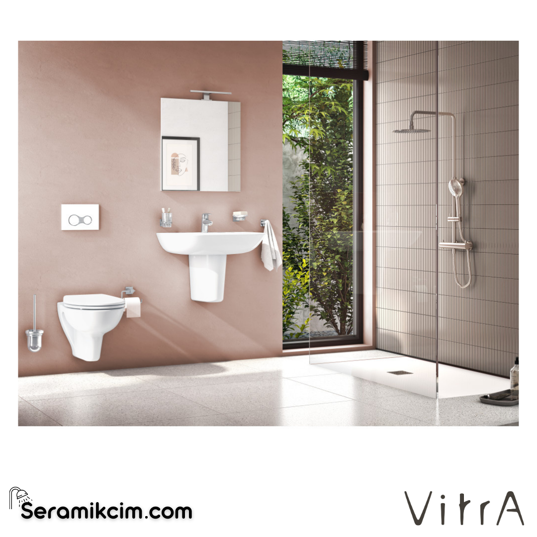 Vitra S20 Lavabo 65X47 Cm Tek Armatür Delikli, Su Taşma Delikli, Beyaz - 5504L003-0001