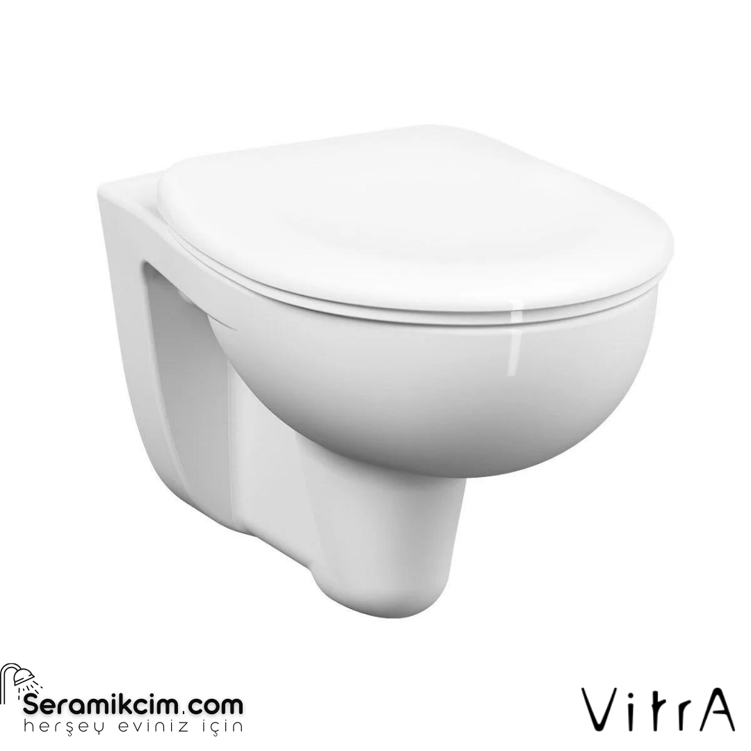 Vitra S20 Round Asma Klozet 54 Cm Taharet Borulu, Beyaz