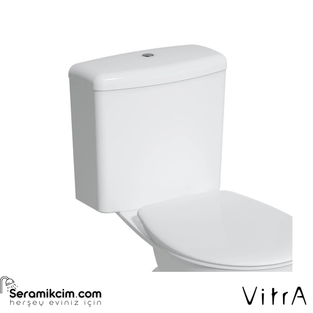 Vitra S20 Round Rezervuar  Üstten Kumandalı, Alttan Su Girişli, Beyaz