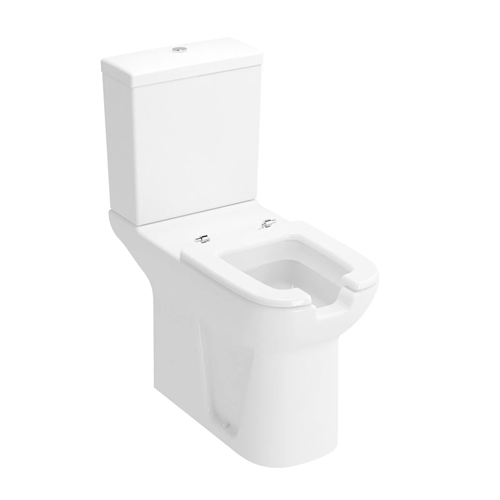 VitrA S20 Takım Klozet Arkası Açık, Özel İhtiyaç, 75 cm Taharet Borulu, Beyaz - 5293L003-1023