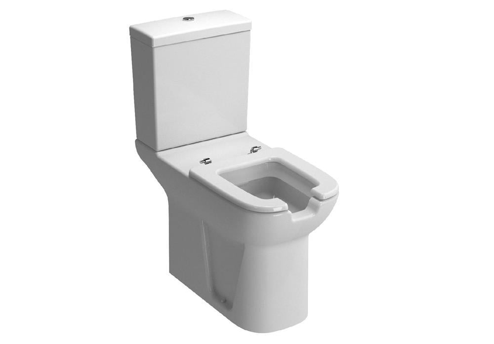 Vitra S20 Takım Klozet Arkası Açık, Özel İhtiyaç, 75 Cm Taharet Borulu, Beyaz