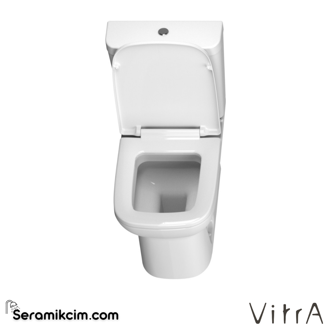 Vitra S20 Takım Klozet Duvara Tam Dayalı, 62 Cm Taharet Borulu, Beyaz - 5512L003-0092