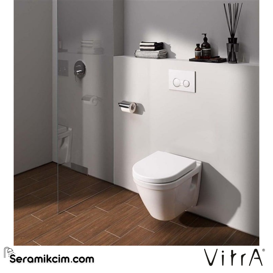 VitrA S50 Asma Klozet 54 cm Taharet Borulu, Beyaz 5618L003-0850 - 5618L003-0850