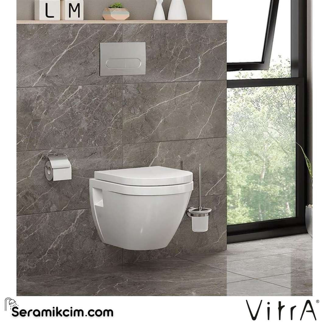 VitrA S50 Asma Klozet 54 cm Taharet Borulu, Beyaz 5618L003-0850 - 5618L003-0850