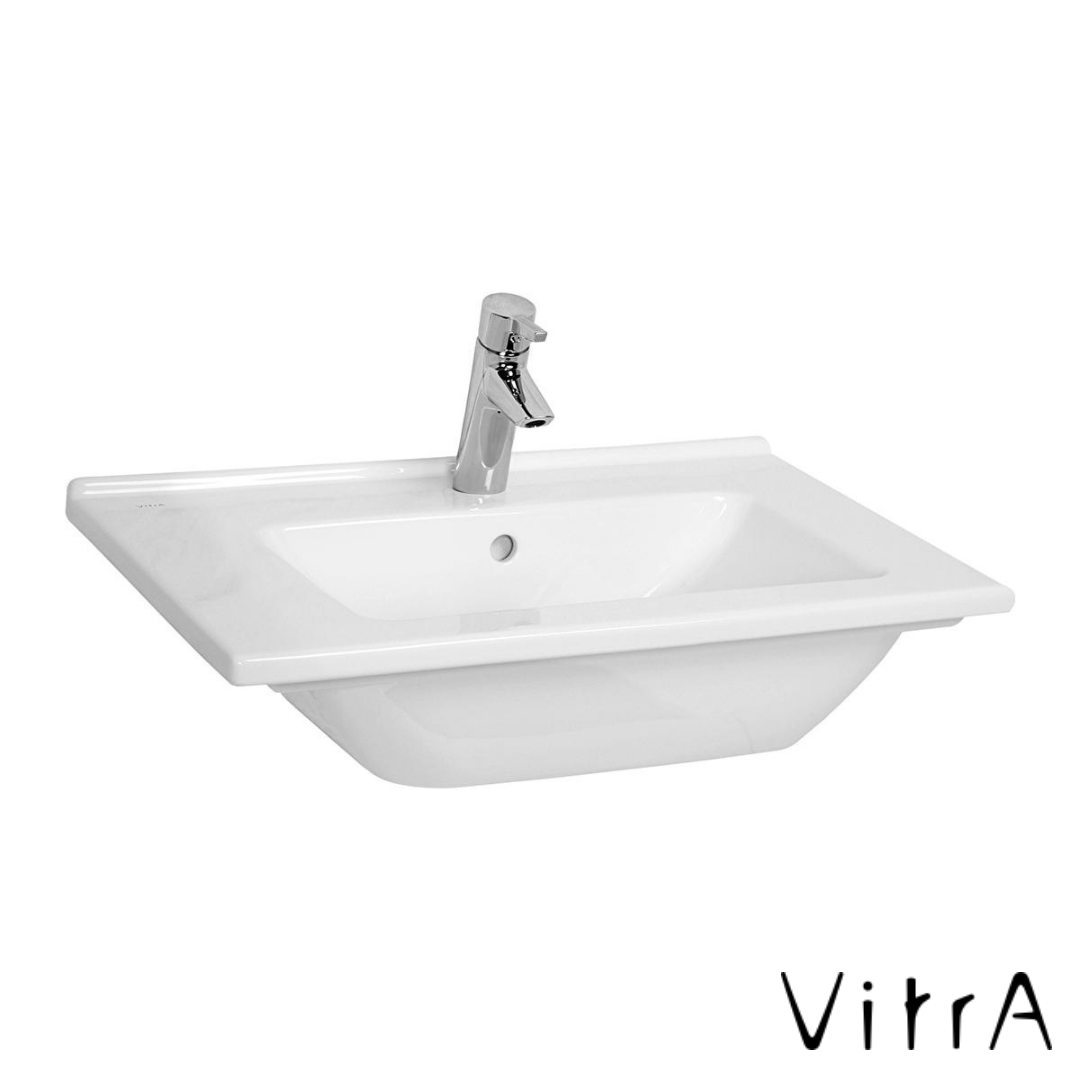 VitrA S50 Etajerli Lavabo 60x47 Tek Armatür Delikli