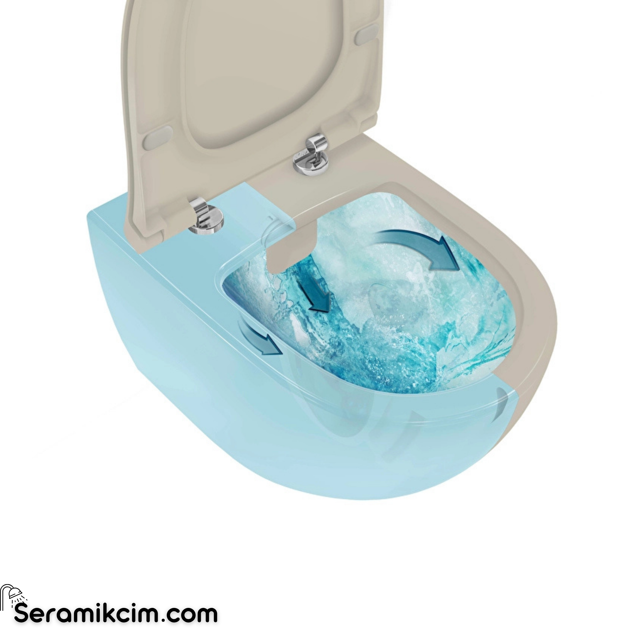 VitrA Sento Asma Klozet Rim-ex Mat Kum Beji 7748B022-0559