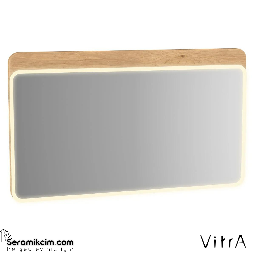 Vitra Sento Aydınlatmalı Ayna, 120 Cm, Açık Meşe