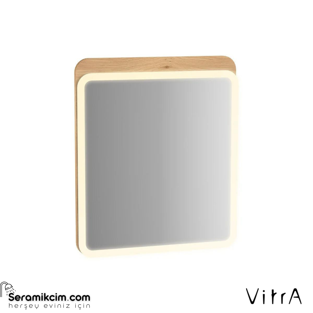 Vitra Sento Aydınlatmalı Ayna, 60 Cm, Açık Meşe