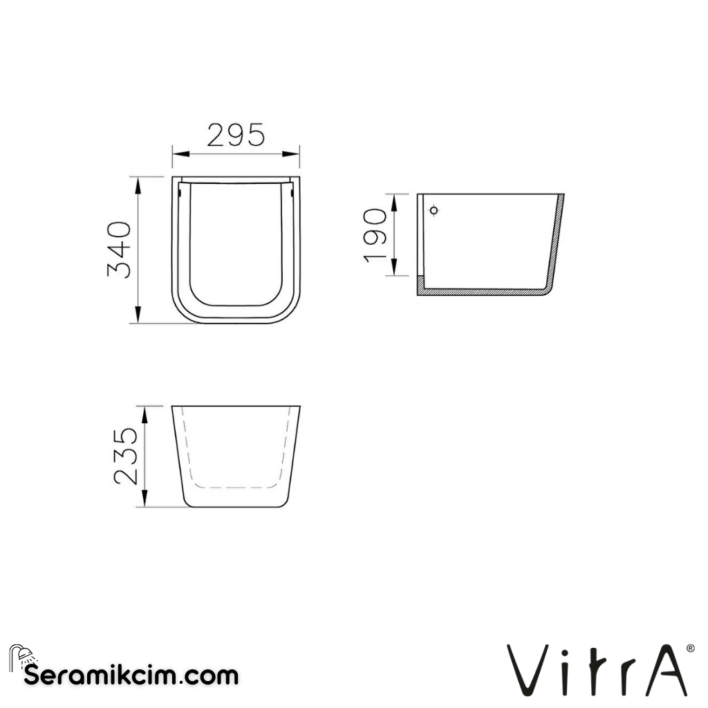 VitrA Sento Kids Yarım Ayak  Mavi - 7354B021-0156