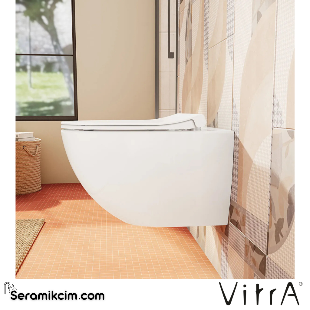 VitrA Sento Klozet Kapağı Slim, Duroplast, Üstten Sıkmalı Yavaş Kapanır, Metal Menteşeli, Beyaz 120-003-009 - 120-003-009