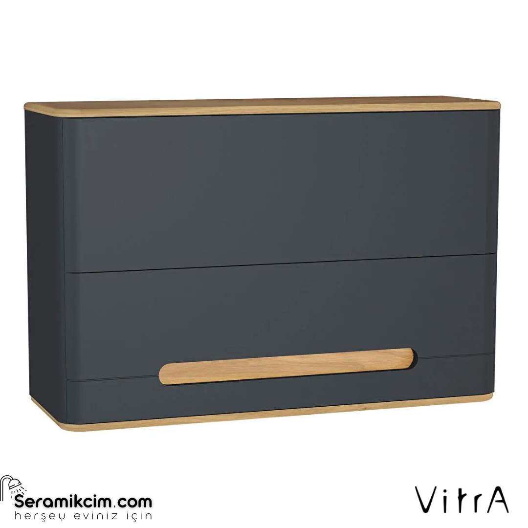 Vitra Sento Üst Dolap, 105 Cm, Mat Antrasit