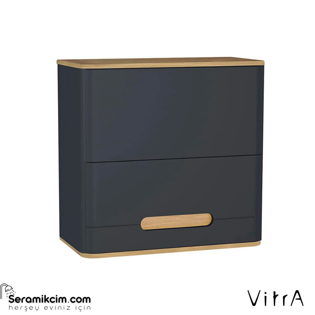 Vitra Sento Üst Dolap, 70 Cm, Mat Antrasit