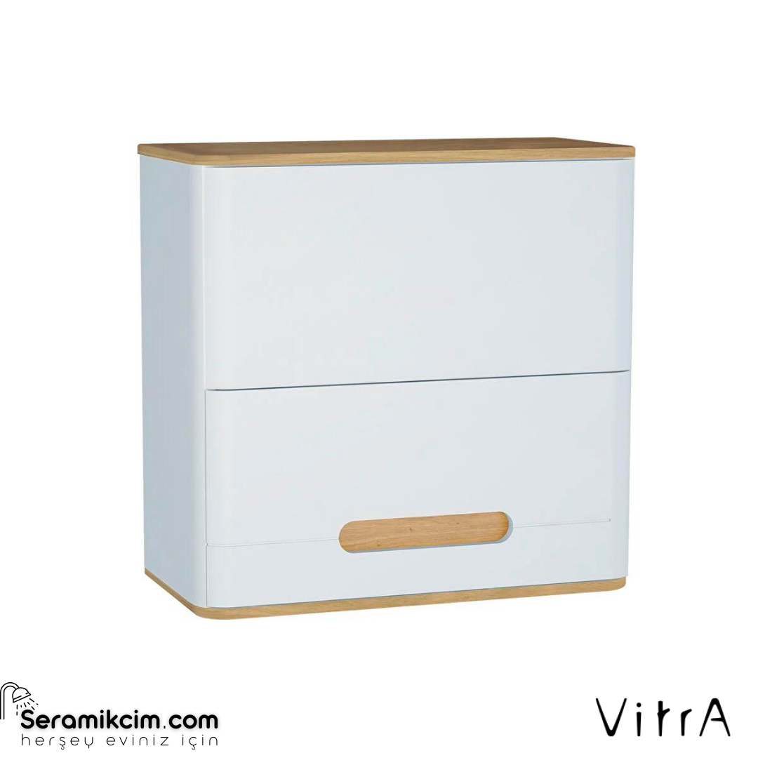 Vitra Sento Üst Dolap, 70 Cm, Mat Beyaz