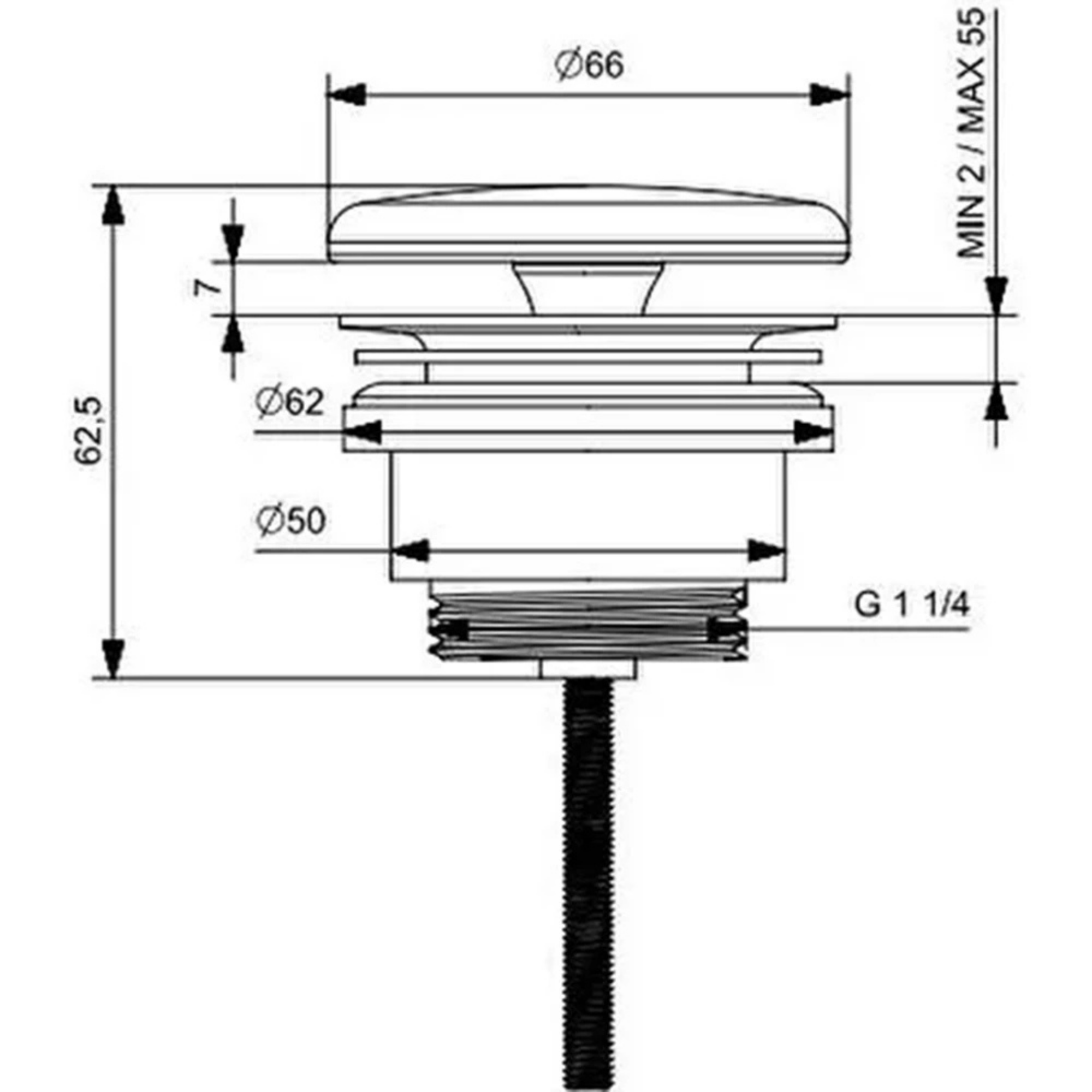 Vitra Sifon Tapası Mavi 6392L021-0159