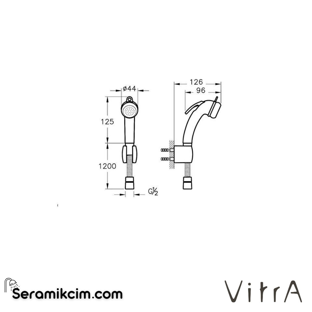 VitrA  Taharet duşu A45704 - A45704