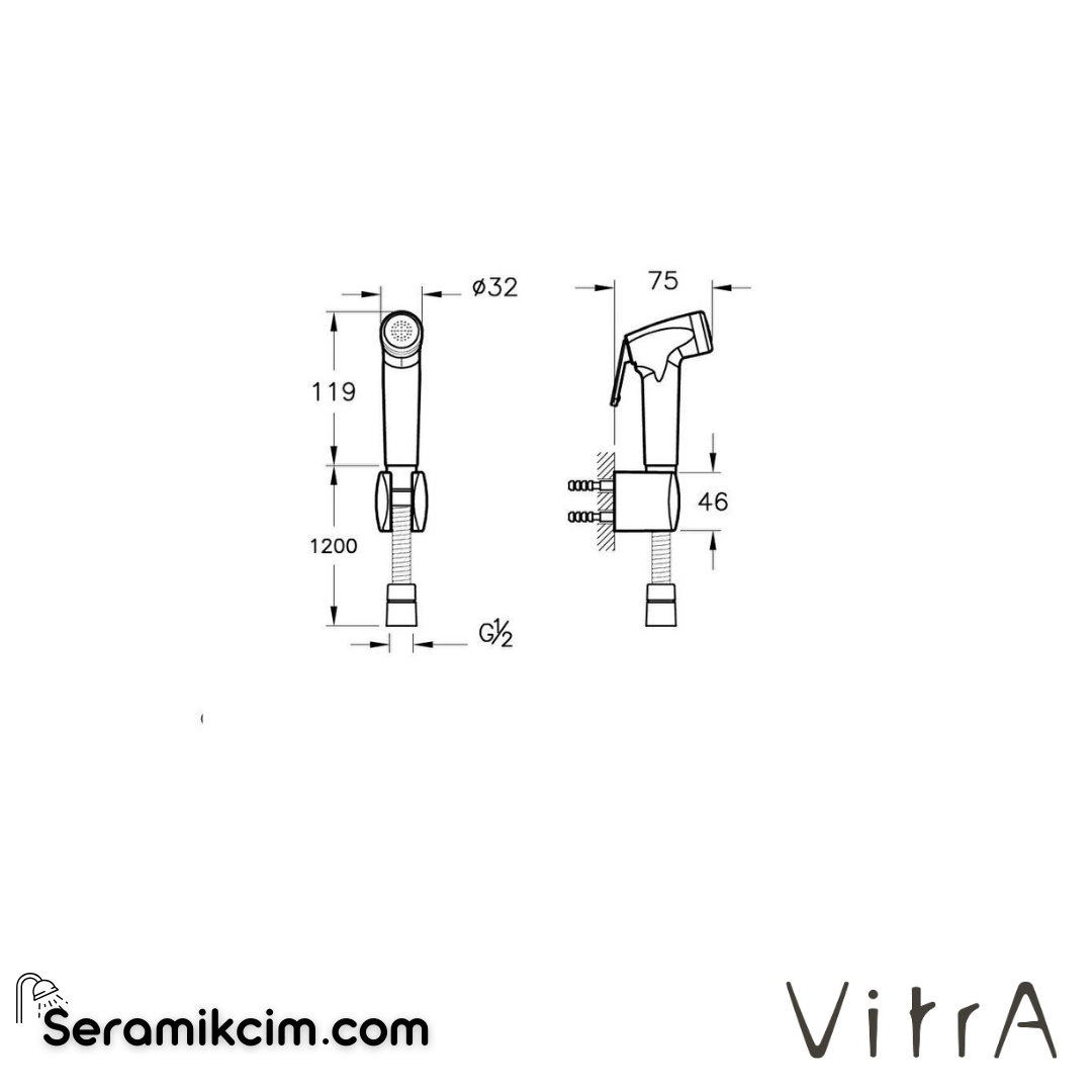 VitrA  Taharet duşu A45705 - A45705