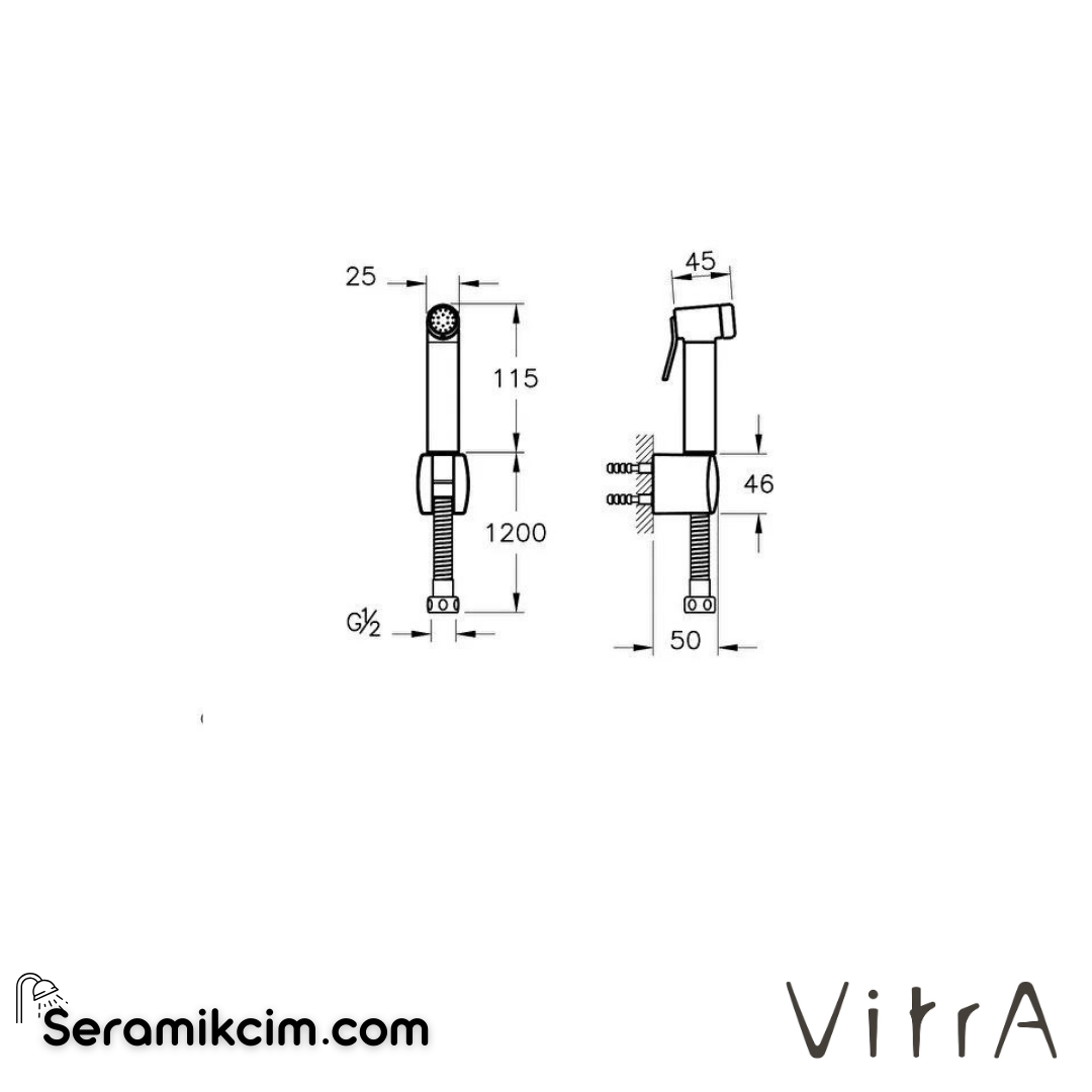 VitrA  Taharet duşu A45747 - A45747