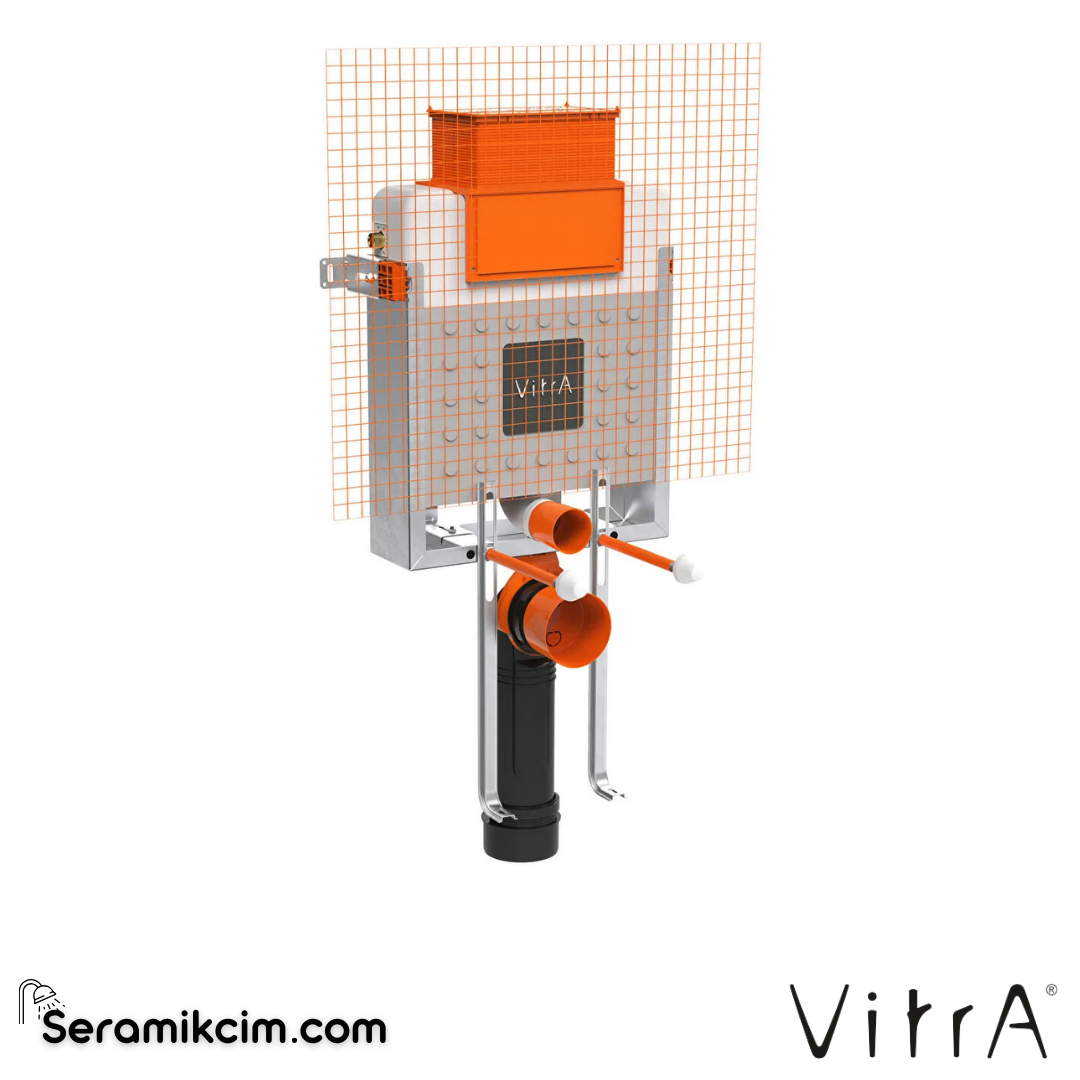 VitrA Unity, tuğla duvariçi, asma klozet, 82 cm, 3/6L 761-1851-01 - 761-1851-01