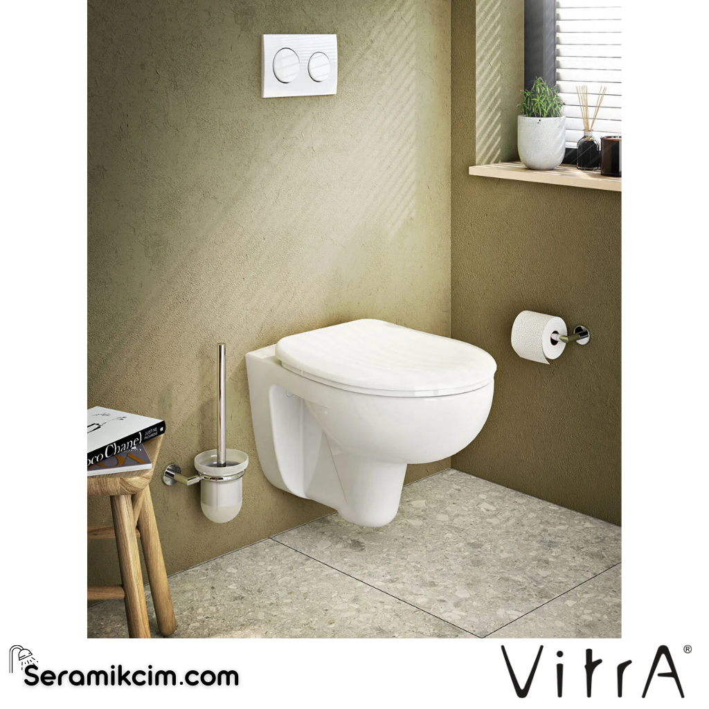 VitrA Universal Klozet Kapağı Alttan Sıkmalı Plastik Menteşeli, Beyaz 23-003-002 - 23-003-002