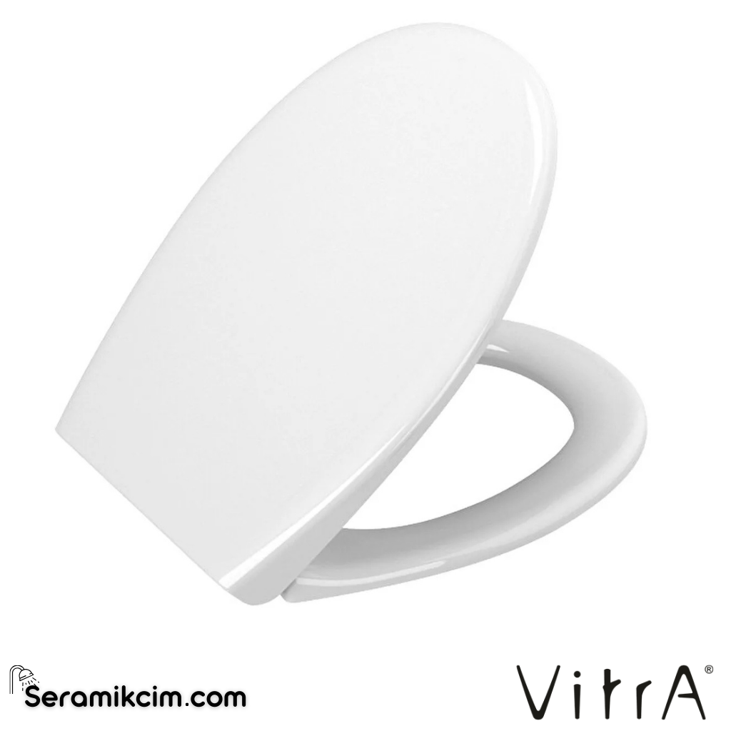 VitrA Universal Klozet Kapağı Duroplast, Üstten Sıkmalı Yavaş Kapanır, Metal Menteşeli, Beyaz 84-003-009 - 84-003-009