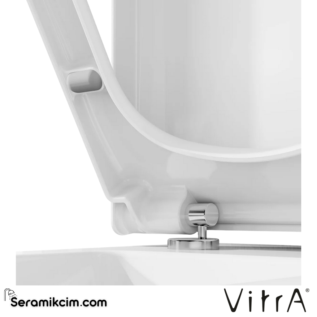VitrA Universal Klozet Kapağı Duroplast, Üstten Sıkmalı Yavaş Kapanır, Metal Menteşeli, Beyaz 85-003-009 - 85-003-009