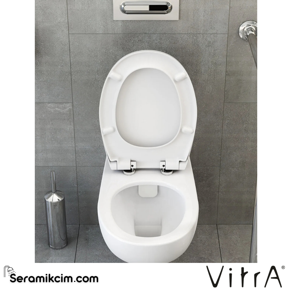 VitrA Universal Klozet Kapağı Duroplast, Alttan Sıkmalı Metal Menteşeli, Beyaz 115-003-001 - 115-003-001