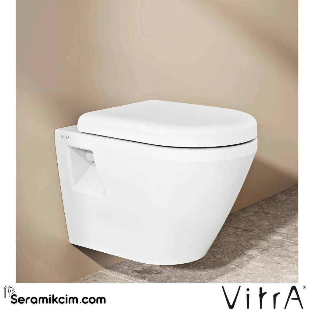 VitrA Universal Klozet Kapağı Üstten Sıkmalı Yavaş Kapanır, Kolay Sök-Tak, Plastik Menteşeli, Beyaz 121-003-909 - 121-003-909