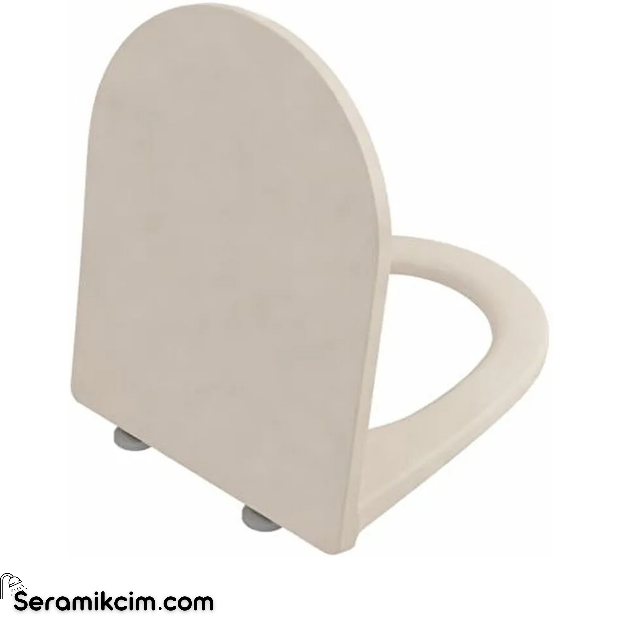 Vitra Universal Round Klozet Kapağı Super Slim Yavaş Kapanır Mat Kum Beji 208-422R009