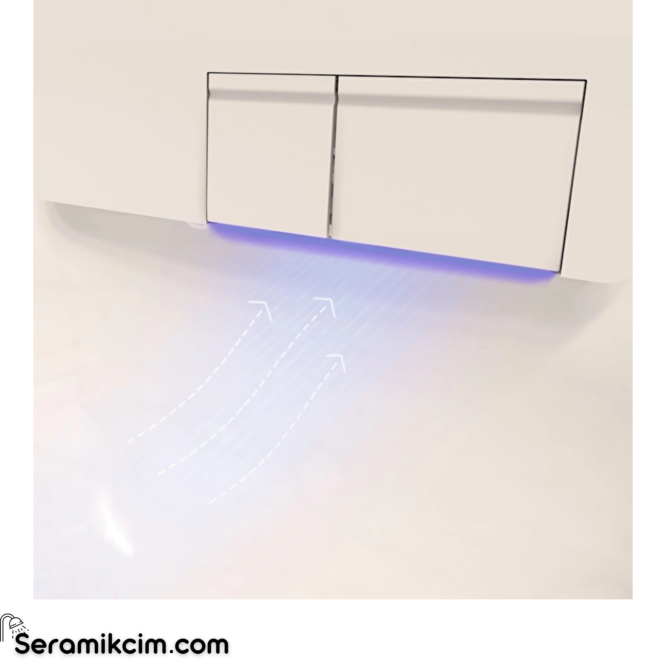Vitra V-Care 3 Prime Akıllı Asma Klozet Vortex 60 Cm Temassız Clean Beyaz 7777B403-6399