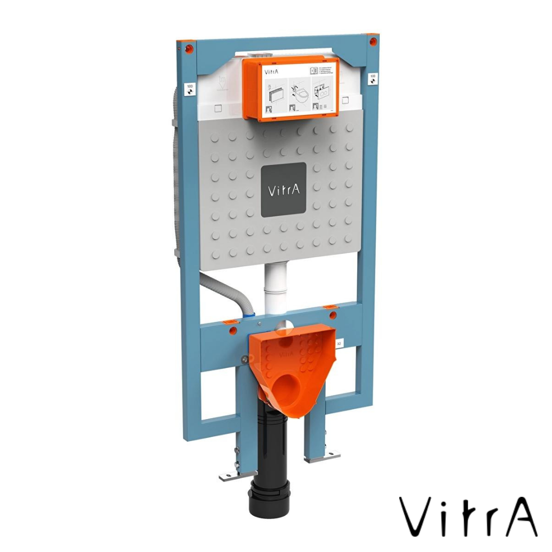 VitrA V8 Gömme Rezervuar 8cm Alçıpan Uygulamalı, 3/6lt (Karkas-Profil Sistemlere Montaj)