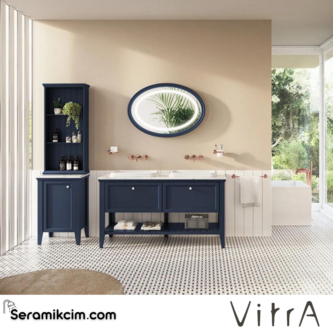 Vitra Valarte Neo Açık Vitrin, 55 Cm, Çelik Mavisi - 65800