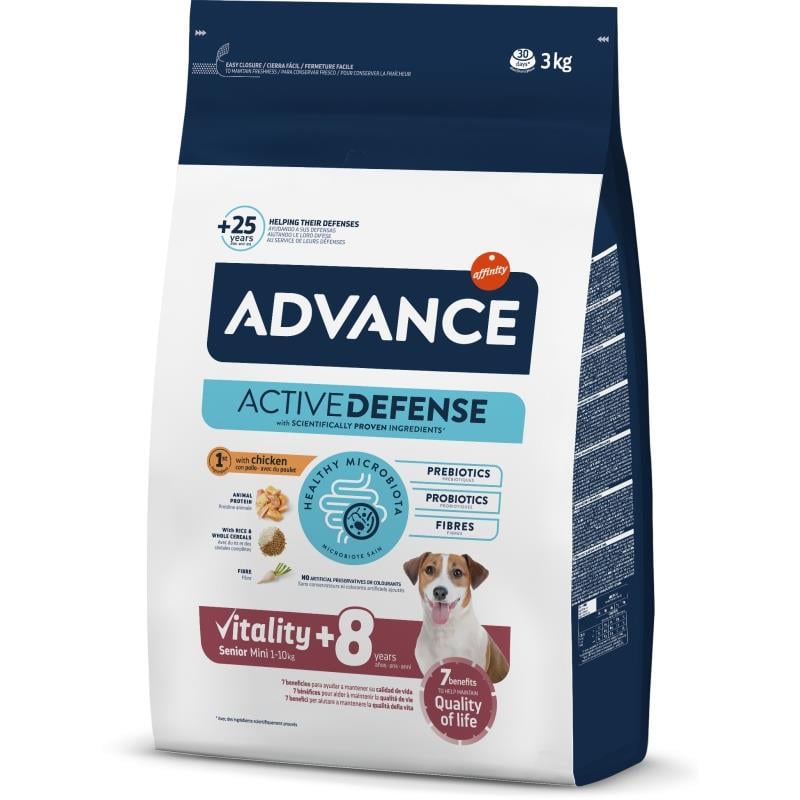 Advance Dog Mini Senior  Tavuklu Küçük Irk Yaşlı Köpek Maması 3 Kg