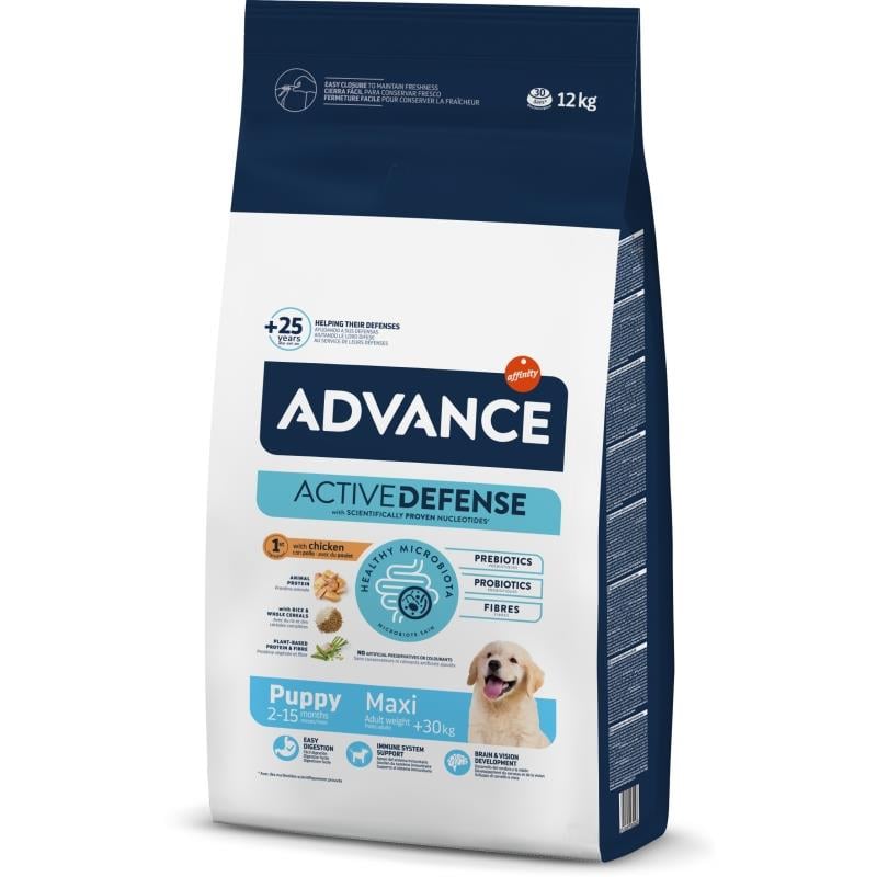 Advance Dog Puppy Protect Maxi Tavuklu Büyük Irk Yavru Köpek Maması 12 Kg