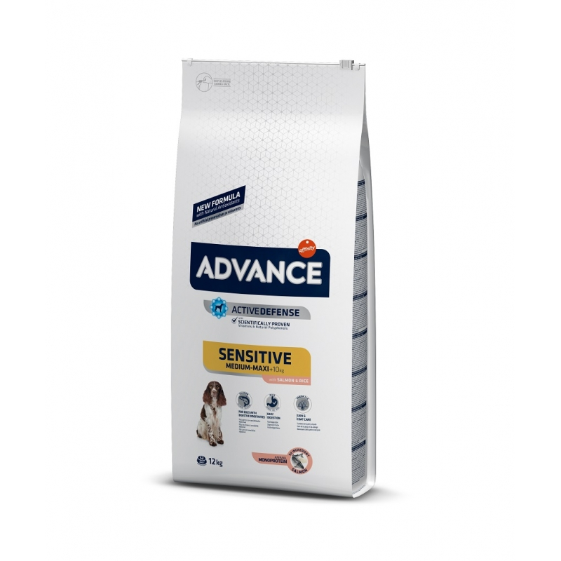 Advance Dog Sensitive Salmon & Rice - Yetişkin Hassas Somon & Pirinç12 Kg