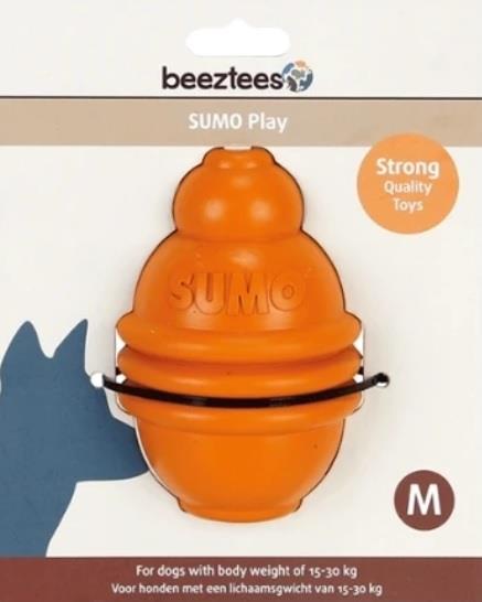 Beeztees Sumo Dayanıklı Diş Bakımı Köpek Oyuncağı M Turuncu 8x8x12 Cm