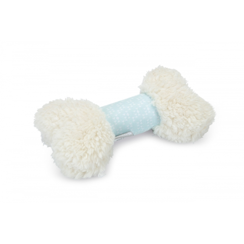 Beeztees Yavru Köpek Peluş Oyuncak Beyaz Kemik 21 Cm