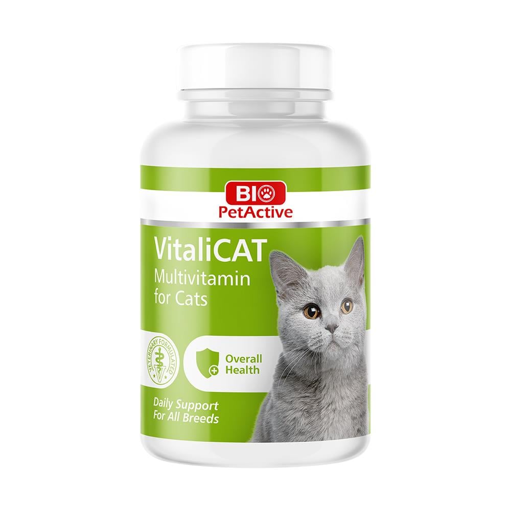 Bio PetAcitve Vitalicat Kedi̇ler İçi̇n Multi̇vi̇tami̇n Tablet 75 Gr. (150 Tablet)